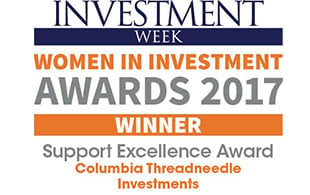Award Investment Week Women in Investment 2017 Support Excellence