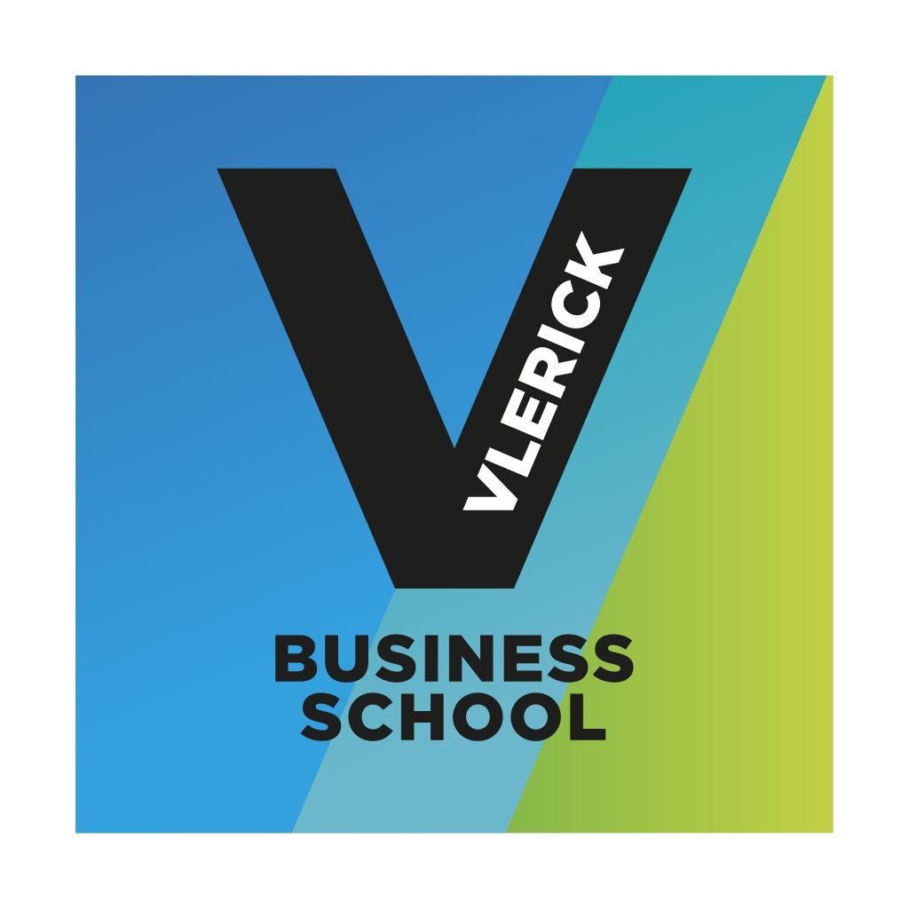 Vlerick logo coloured square blue green